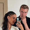 Nara Smith and Lucky Blue Smith take a mirror selfie