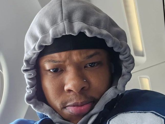 Nasty C wearing hoodie