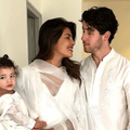 Nick Jonas and Priyanka Chopra with daughter Malti