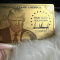 Nicki Minaj Trump gold visa card
