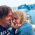 Nicole Kidman and Keith Urban take a selfie on a balcony