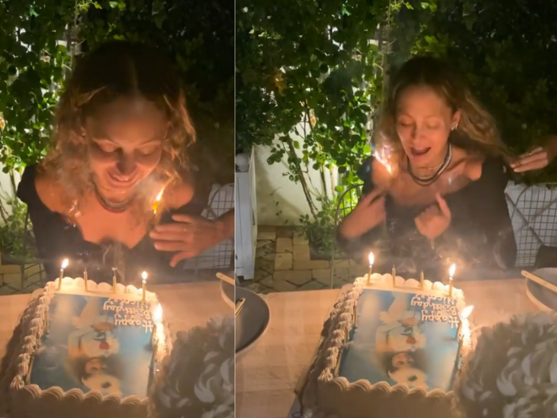 WATCH: Nicole Richie's 40th birthday was lit...literally!