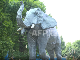 Nigeria Elephant Sculpture