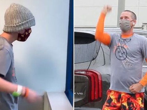 Father dances for son