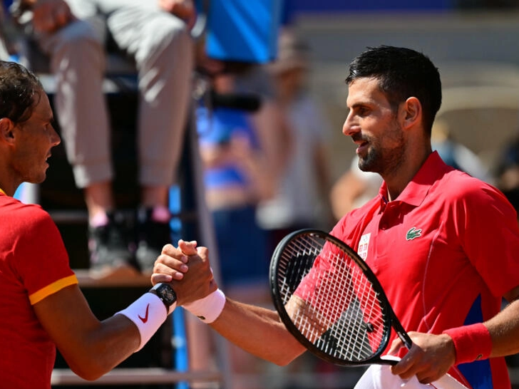 Novak Djokovic and Rafael Nadal at the Olympics