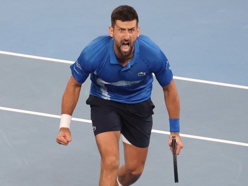 Novak Djokovic roar Australian Open 2025