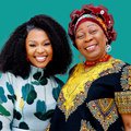 Nozibele Qamngana Mayaba with Gcina Mhlophe on the cover of Don't Hold Back