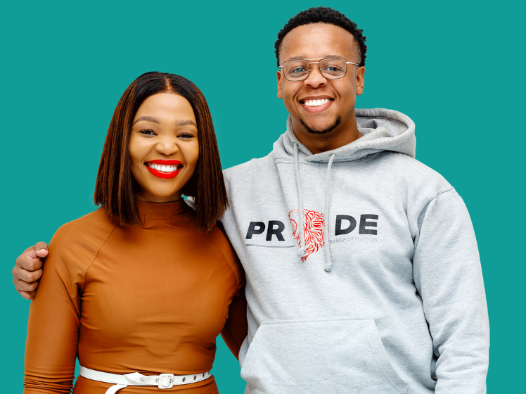 Nozibele with Kopano on the cover of DHB episode 6