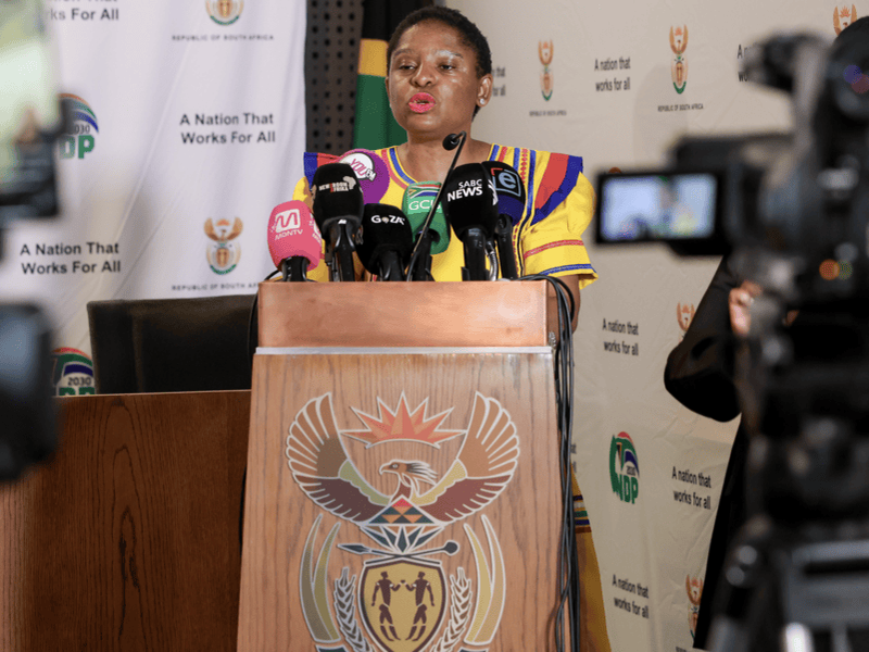 Khumbudzo Ntshavheni speaks on Russia at post cabinet briefing