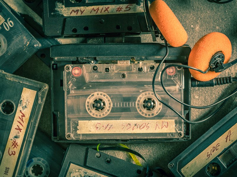 Old audio cassette