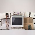 Old computer and electronic waste