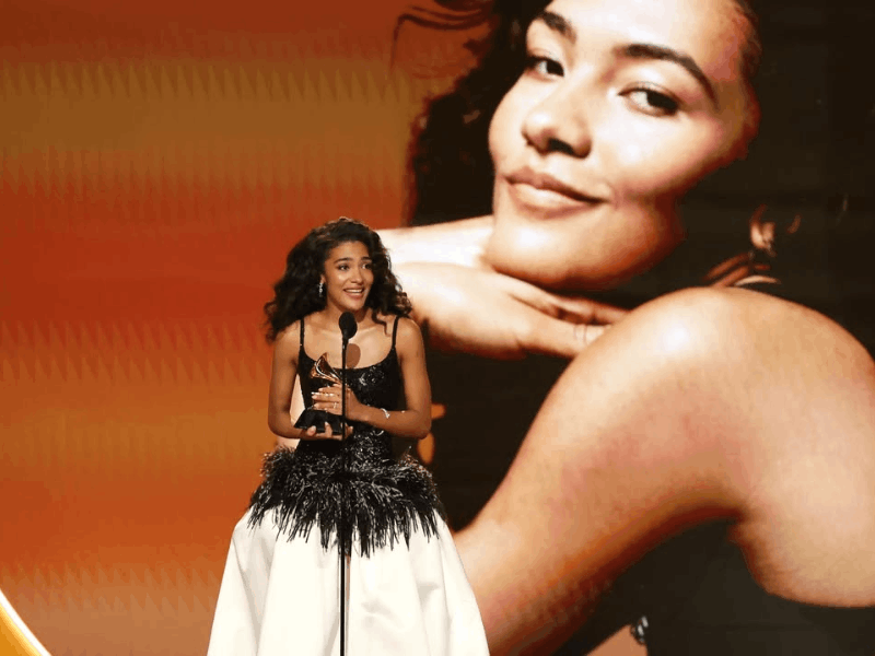 Olivia Dean wins Best New Artist at the Grammys