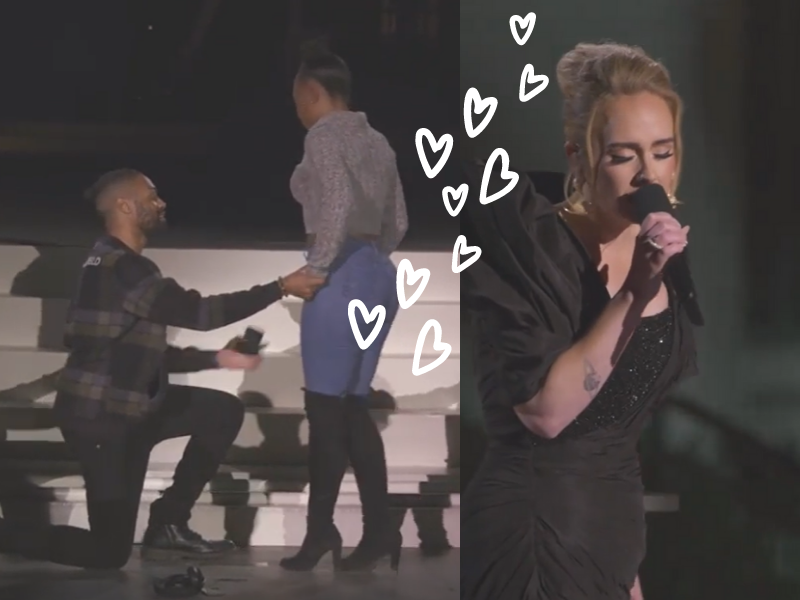 WATCH: One of the best proposals we have ever seen, a real tear-jerker...Even Adele cried!