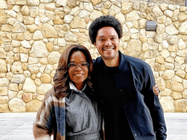 Oprah Wnfrey and Trevor Noah