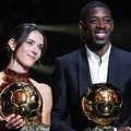 Ousmane Dembele and Aitana Bonmati