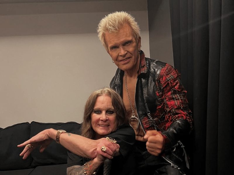 Ozzy Osbourne and Billy Idol