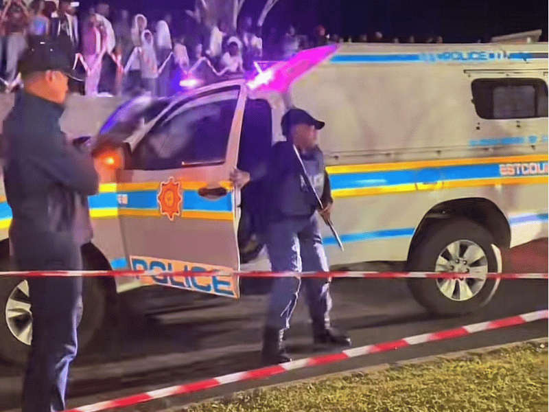 POLICE ESCORT STUDENT AT MATRIC DANCE