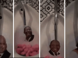 POLITICIANS FACES ON URINALS