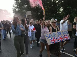 London hotel protesters