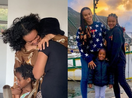 Pearl Thusi and her kids