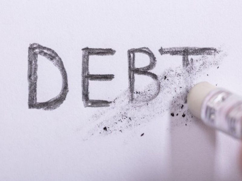 Pencil erasing debt