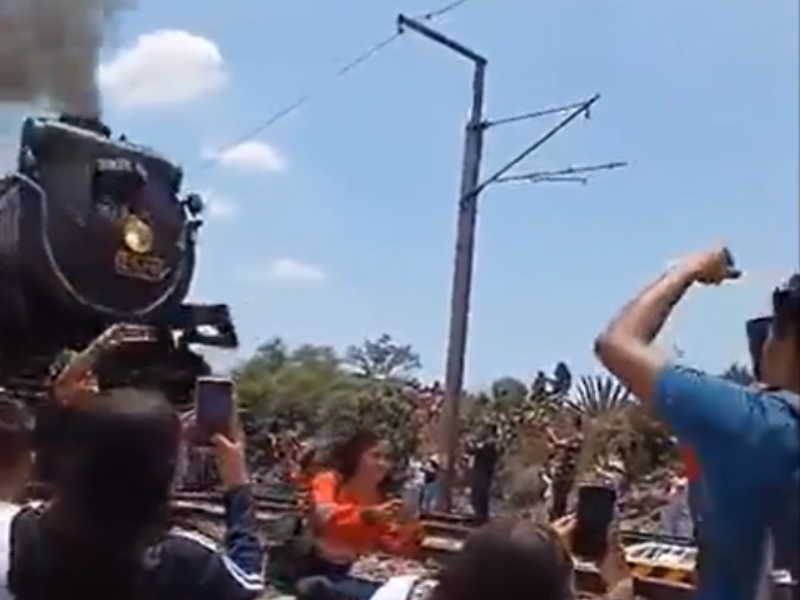 A selfie moment ends tragically as woman is hit by train