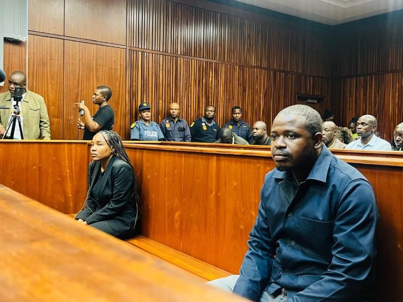 Peter Gagash Nonyane and his lawyer wife, Charlotte Tibane