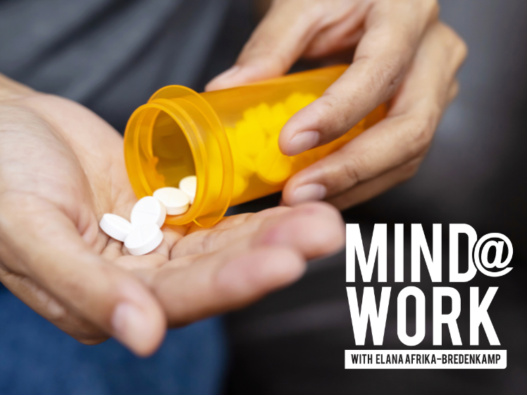 Taking pills at work