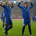 Pio Esposito with Gianluca Mancini