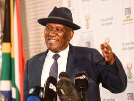 Police Minister Bheki Cele 21 april