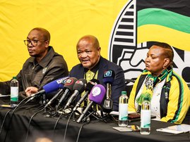 Police Minister Senzo Mchunu at ANC NEC lekgotla