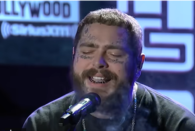 Post Malone falls through stage and receives medical attention during