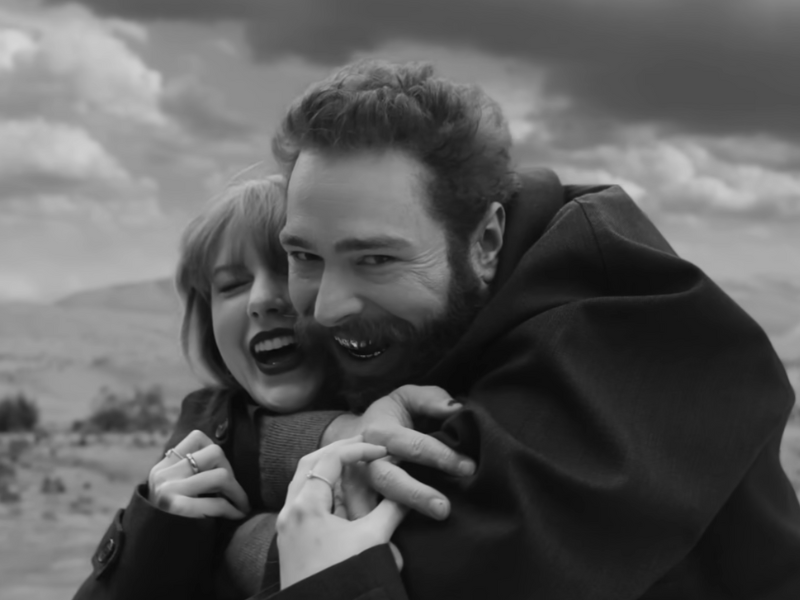 Post Malone hugging Taylor Swift