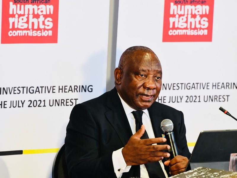 President Cyril Ramaphosa SAHRC 1 sept