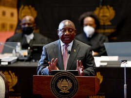 President Cyril Ramaphosa sona debate 16 feb