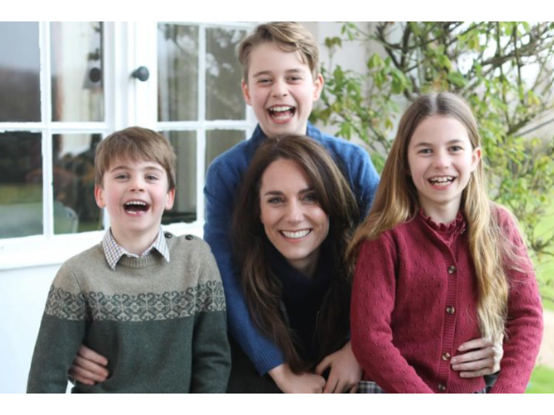 Catherine 'Kate' Middleton and her three children