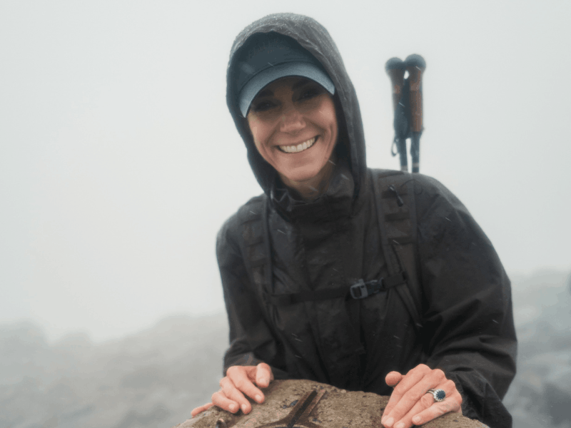 Princess Catherine of Wales  at the summit of a mountain