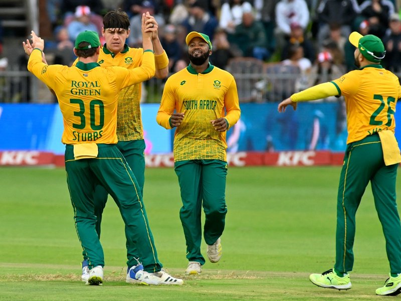 Proteas Gerald Coetzee in T20 cricket match at St George's Park