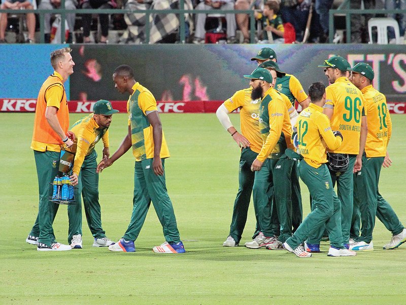 Proteas huddle