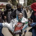 Protesters gathered in central Nairobi against the US health facility