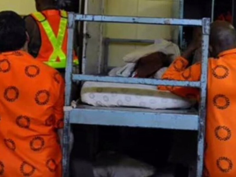 Prisoners in a cell