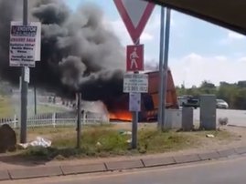 Putco bus fire