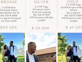 R65K WEDDING PRICE FOR GUESTS