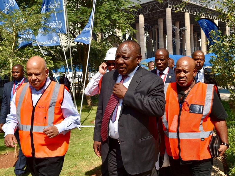 Cyril Ramaphosa at the Medupi Power Plant