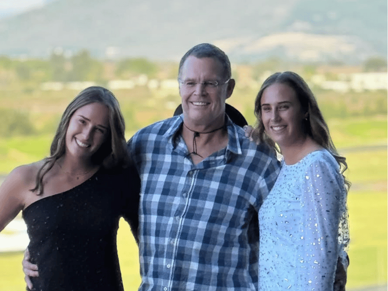 RASSIE ERASMUS AND TWIN DAUGHTERS