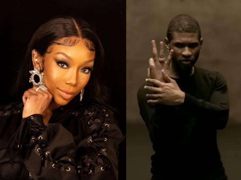 R&B stars Usher and Brand