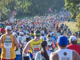 Police deployed for the Comrades marathon