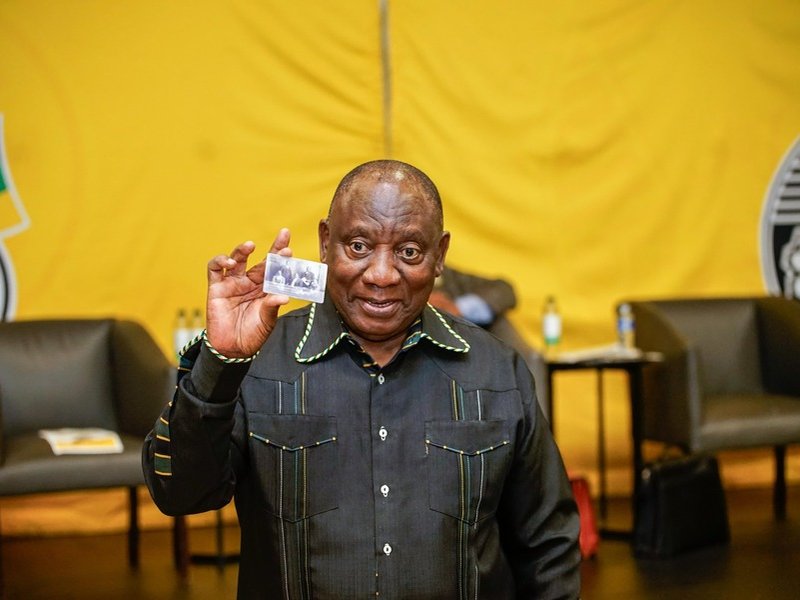 President Ramaphosa introduces ANC new membership card
