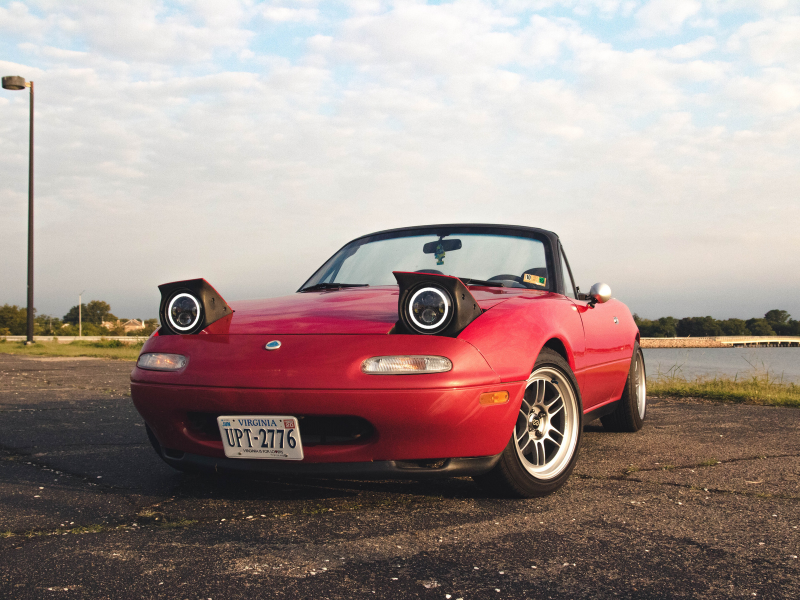 Red convertible Coupe