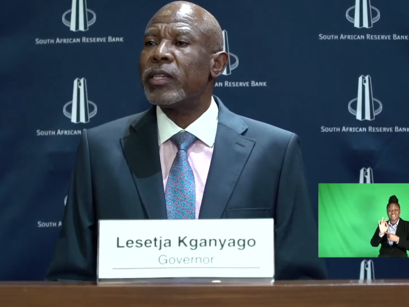 Reserve Bank Governor Lesetja Kganyago 24 nov repo rate